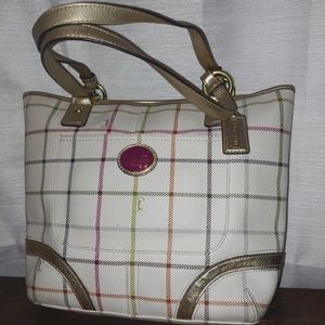 Coach-Peyton Tattersall/Plaid bag-medium